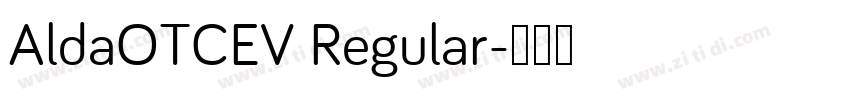 AldaOTCEV Regular字体转换